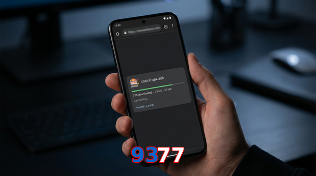 Main screen of 9377 apk page for PK players